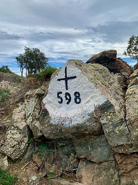 File:French - Spanish Boundary Stone No.598.jpg