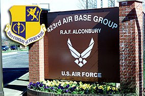 Entrance sign for RAF Alconbury