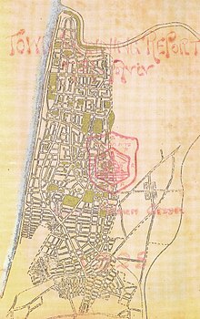 Il primo masterplan di Tel Aviv, progettato nel 1925 da Patrick Geddes.