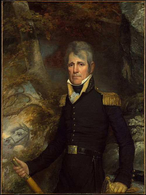 General Andrew Jackson, an 1819 portrait by John Wesley Jarvis now housed at Metropolitan Museum of Art in New York City