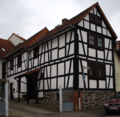 English: Half-timbered building in Giessen/Roedgen Rosengasse 6 / Hesse / Germany This is a picture of the Hessian Kulturdenkmal (cultural monument) with the ID 61993 (Wikidata)