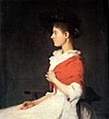 Chica con un mantón rojo óleo 1890 Frank Weston Benson.jpg