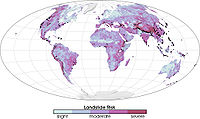 Riscos globais de deslizamento de terra