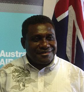 Gordon Darcy Lilo Prime Minister of Solomon Islands