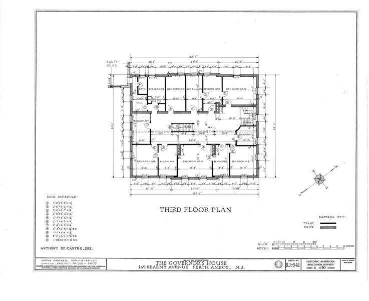 File:Governor's House, 149 Kearny Avenue, Perth Amboy, Middlesex County, NJ HABS NJ,12-PERAM,2- (sheet 4 of 70).tif