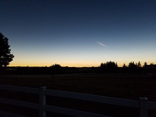 Total solar eclipse in Oregon