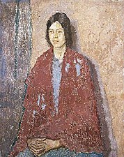 Young Woman in a Red Shawl, ca. 1917–1923