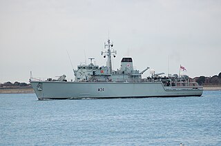 HMS <i>Middleton</i> (M34) 1984 Hunt-class mine countermeasures vessel of the Royal Navy