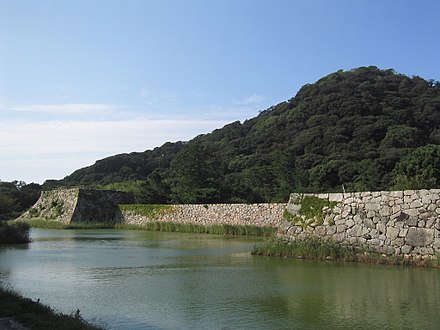 Hagi Castle Ruins under Mount Shizuki