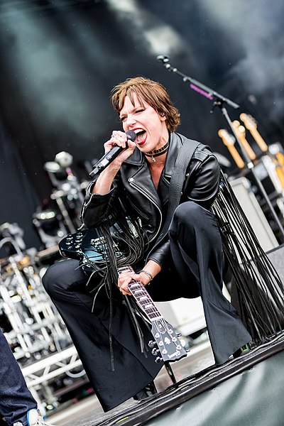 Hale performing at Rock am Ring and Rock im Park in Nuremberg, Germany, in June 2019
