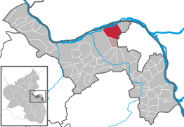 Kaart van Heidesheim am Rhein