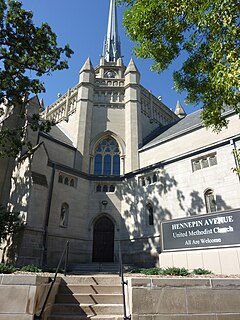 Hennepin Avenue United Methodist Church church building in Minneapolis, United States of America