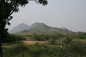 Bukit berhampiran Kalakkad.