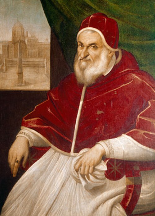 Portrait of Sixtus V in the Vatican Museums