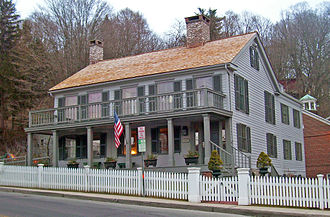 North elevation and west profile, 2009 Horace Greeley House, Chappaqua, NY, 2009.jpg