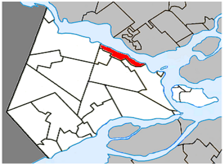 Hudson Quebec location diagram