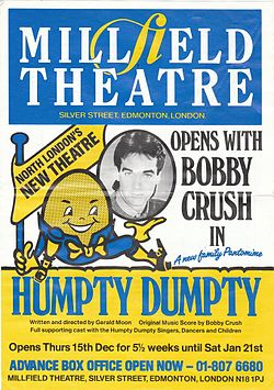 Millfield Theatre's first production Humpty Dumpty Humpty Dumpty Millfield Theatre 1988 2014-08-10 12-40.jpg