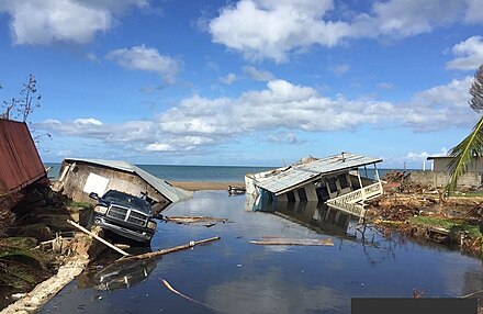 Houses in Puerto Rico destroyed by Hurricane Maria