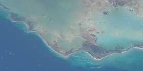 Вид на остров с МКС 1 февраля 2011 года