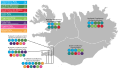 Iceland general election 2017 - Results by Constituency