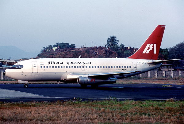 Indian Airlines Boeing 737-200 in 1998