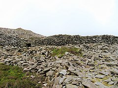 Inside the Celtic Iron Age hillfort of Tre'r Ceiri, Gwynedd Wales, with 150 houses; finest in N Europe 67.jpg