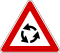 Italian traffic signs - circolazione rotatoria.svg
