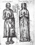 Adelaida y su marido, Enrique III de Brabante.