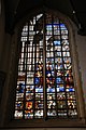 English: The stained-glass window number 28 in the Sint Janskerk at Gouda, Netherlands: "Jesus and the woman taken in adultery"
