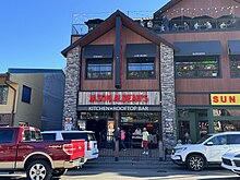 Jason Aldean's Kitchen + Rooftop Bar in Gatlinburg, Tennessee in 2023. Jason Aldean's Kitchen + Rooftop Bar - October 2023 - Sarah Stierch.jpg