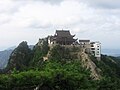 Higher Daxiong Baodian, located on the second highest peak of Jiuhuashan in China's Anhui province