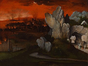5 : Paysage avec incendie de Sodome, Museum Boijmans, Roterdam.