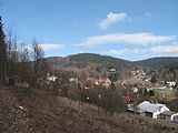 Čeština: Kopce z Dolního Maxova. Okres Jablonec nad Nisou, Česká republika.