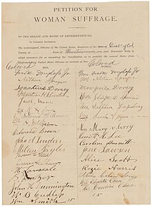 Julia Dorsey's Signature on the Petition for Women's Suffrage