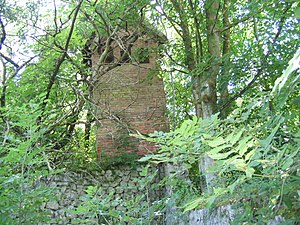 Transformer house on the east bank of the large Pontelteich