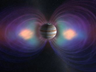 Jupiter's inner magnetosphere and radiation belts Jupiter's Magnetosphere animation.png