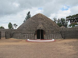 King's palace in Nyanza, Rwanda, unknown architect, unknown date