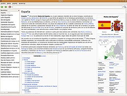 Wikipédia szócikket tartalmazó ZIM-fájl, offline megjelenítve