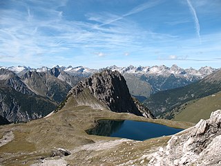 Hornbach chain mountain range in Allgäu Alps