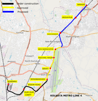 <span class="mw-page-title-main">Kolkata Metro Line 4</span> Transit line in Kolkata, India