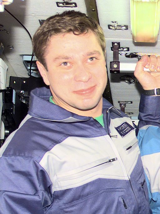 Konstantin Kozeyev in the Zvezda Service Module