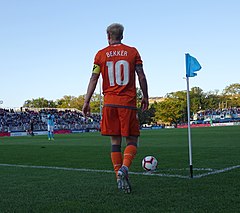 Kyle Bekker met Forge FC in Halifax.jpg