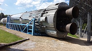 Blue Streak first stage, engine view