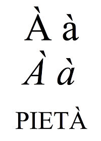 Latin small and capital letter a with grave.jpg