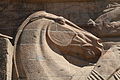 * Nomination Battle of nations monument in Leipzig, detail (horse's head) of the relief of a battle scene made from porphyroid granite. By Frank Vincentz --Augustgeyler 15:58, 25 November 2021 (UTC) * Promotion  Support Stone surface details really pop. --Prburley 19:02, 25 November 2021 (UTC)