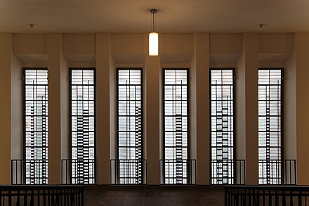 Josef-Albers-Fenster im Grassi Museum Leipzig (Foto: 2016)