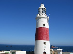English: Lighthouse at Europa Point, Gibraltar...