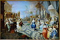 Bal sur la terrasse d'un palais, 1658, Hieronymus Janssens