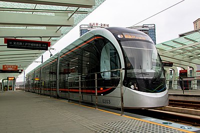 The Suzhou Tram in Suzhou New District