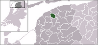 Ligking vaan Leeuwarderadeel in de provincie Friesland